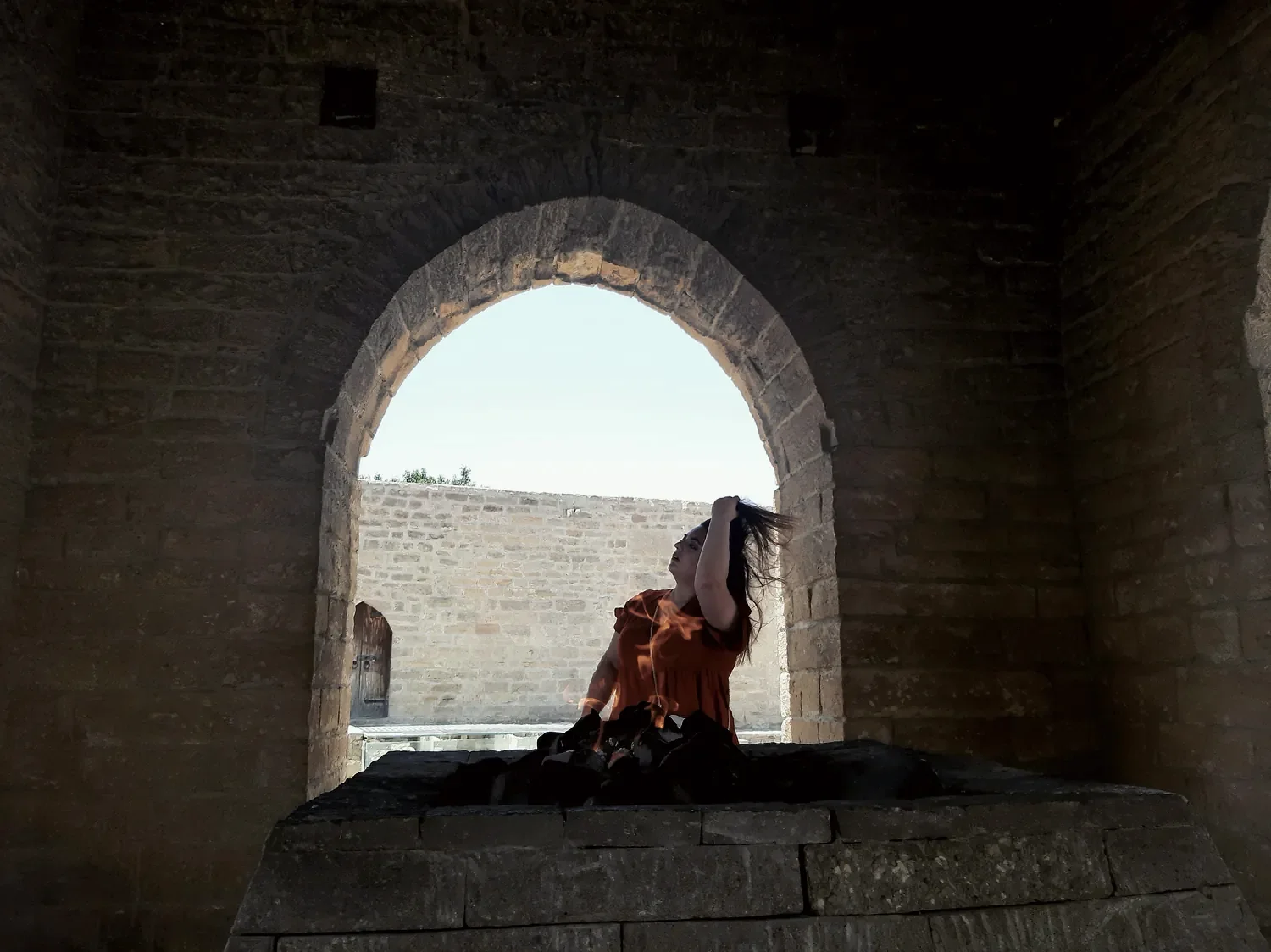 An arch in the outer wall