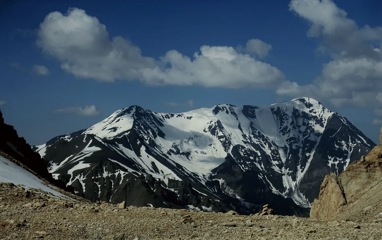 The northern range, holding snow into spring.