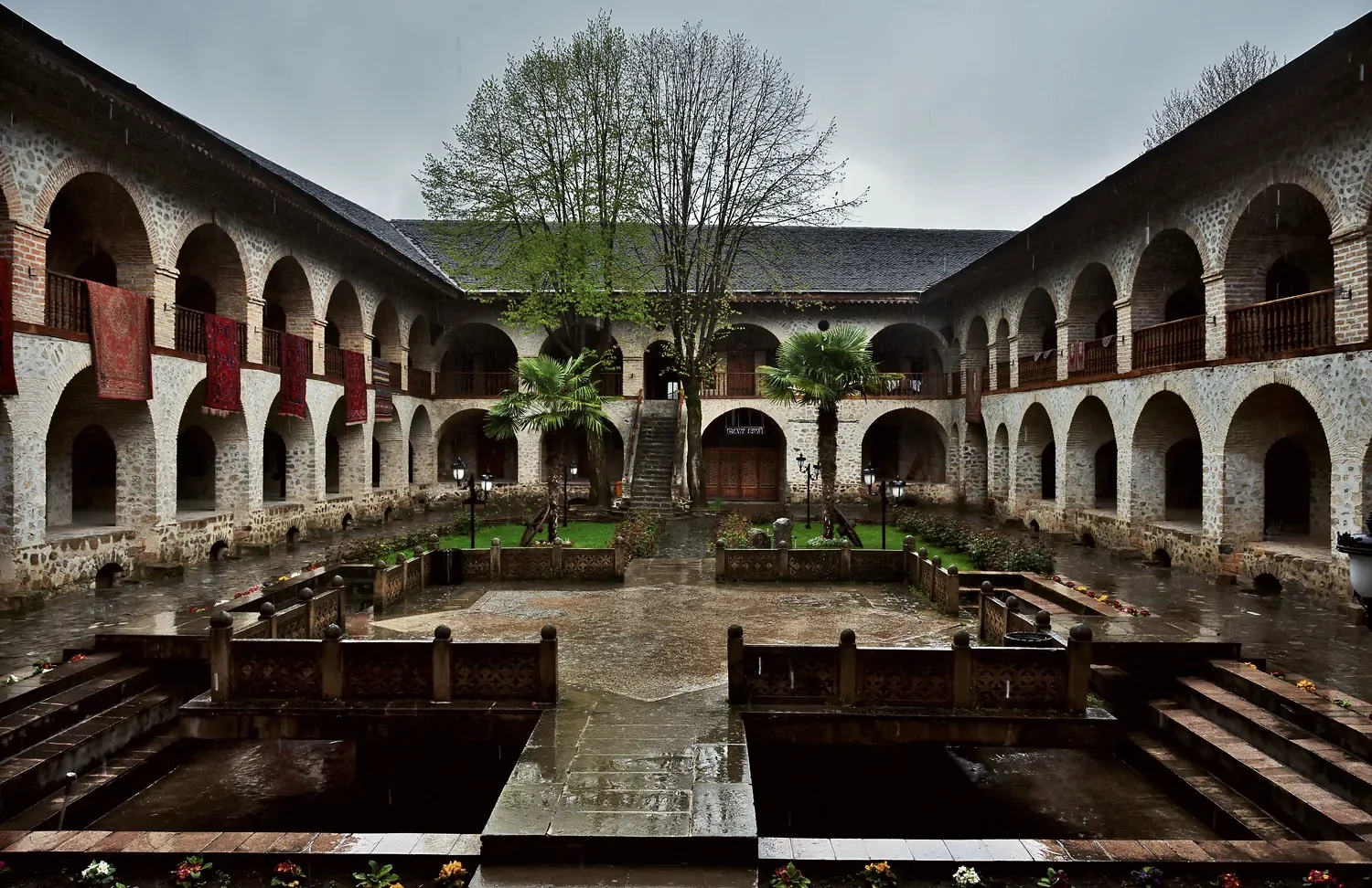 The caravanserai courtyard